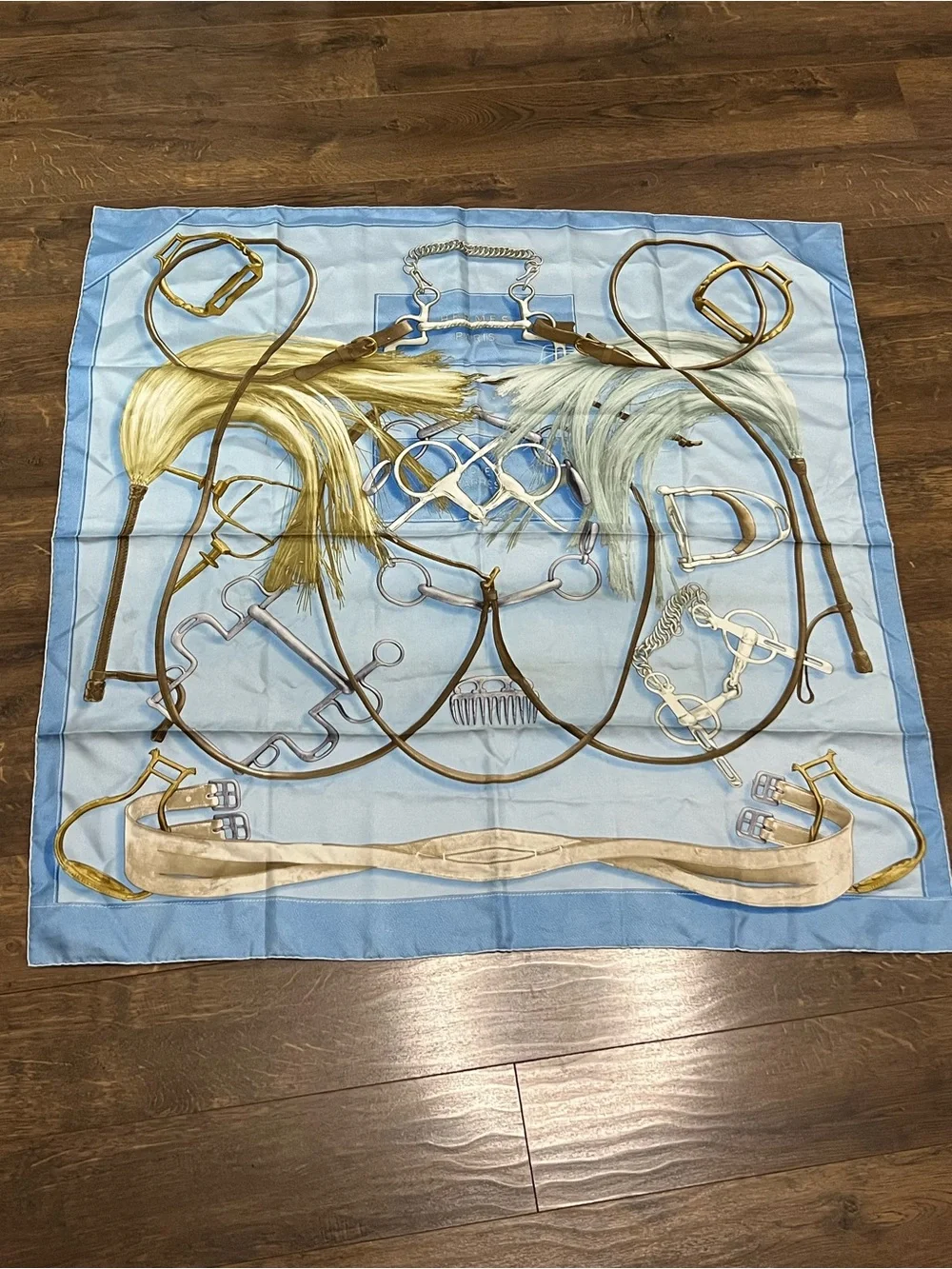 Hermès Projets Carrés Silk Twill Scarf
